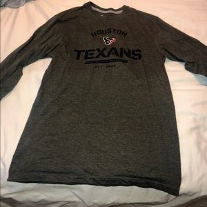 Texans long sleeve men tee